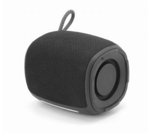 Portable Speaker|GEMBIRD|Juodas|Portable/Belaidis|1xUSB-C|Bluetooth|SPK-BT-LED-03-BK