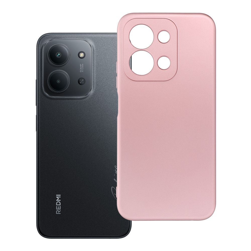 Metalinis dėklas telefonui XIAOMI Redmi 15C (m) - rožinis