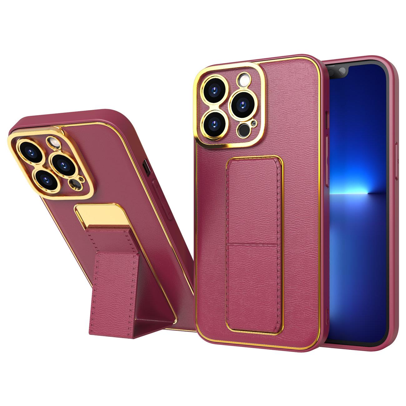Naujas Kickstand dėklas telefonui Samsung Galaxy A13 su stovu raudonas
