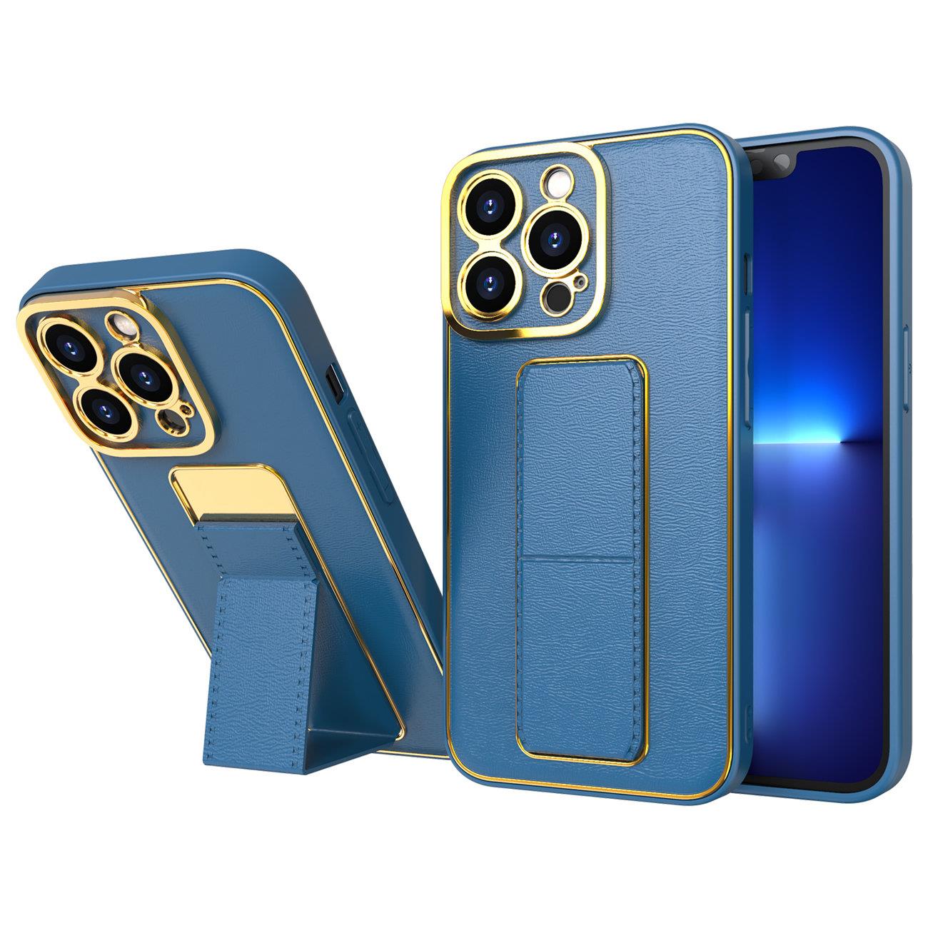 Naujas Kickstand dėklas telefonui Samsung Galaxy A13 su stovu mėlynas