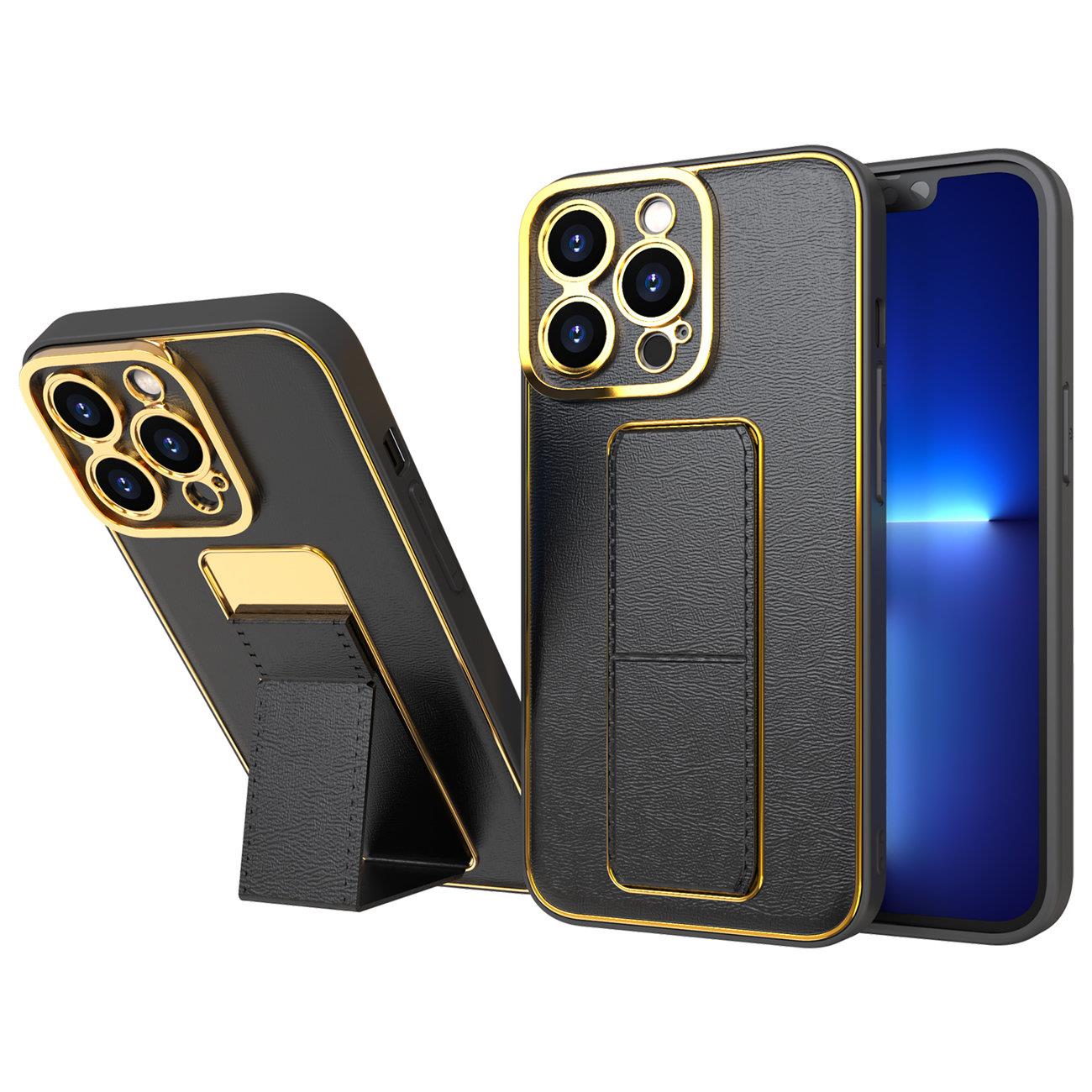 Naujas Kickstand dėklas telefonui Samsung Galaxy A13 su stovu juodas