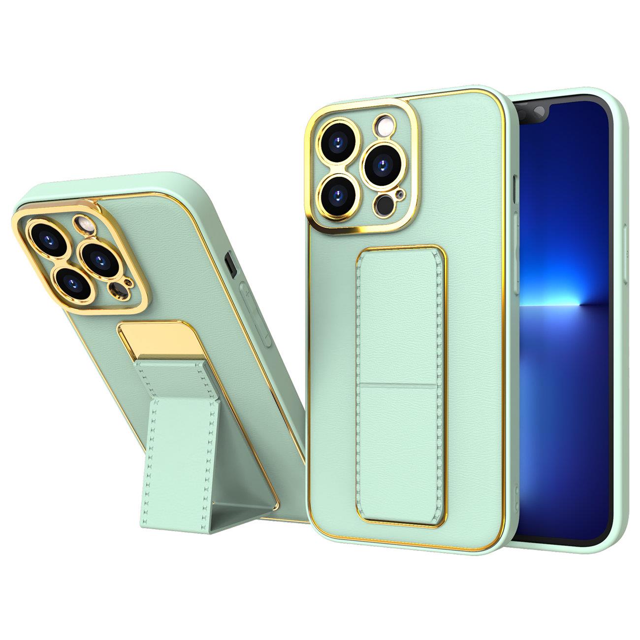 Naujas Kickstand dėklas telefonui Samsung Galaxy A13 su stovu žalias
