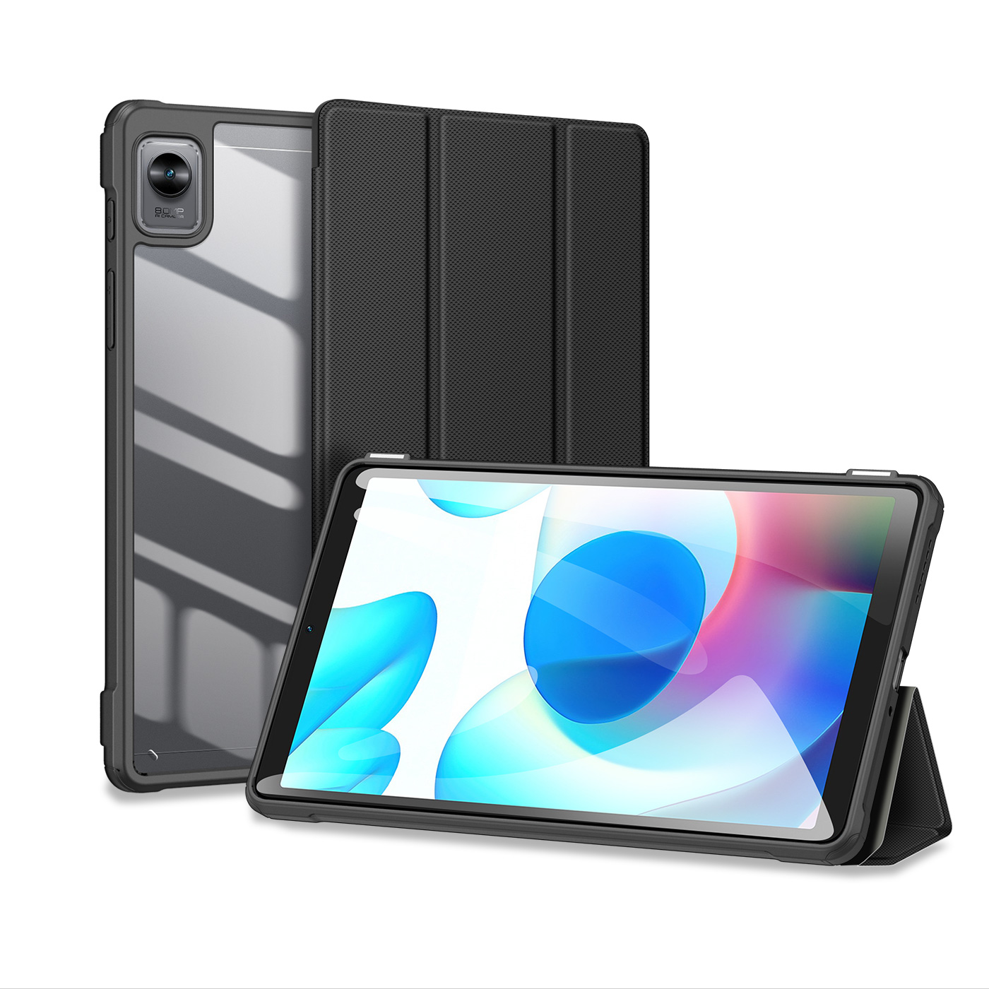Чехол Dux Ducis Toby Armored Flip Smart для Realme Pad Mini чёрный