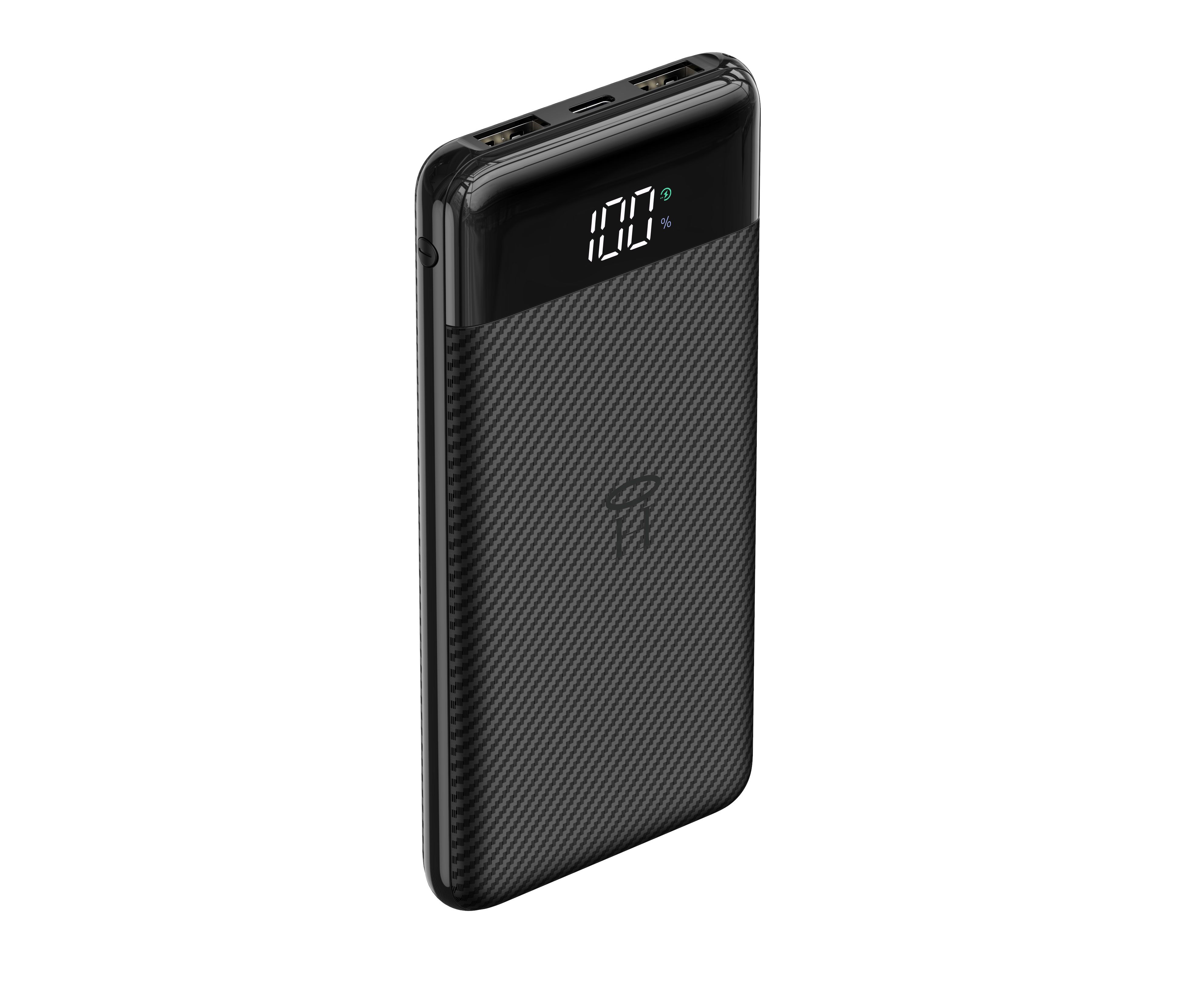 VEGER išorinė baterija 10000 mAh L11 (W1087) juoda