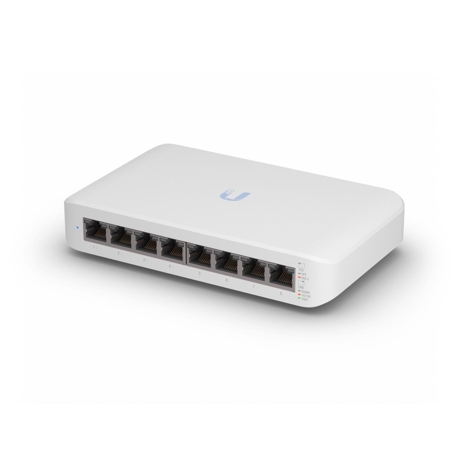 Komutatorius UBIQUITI Lite 8 PoE L2 8 prievadai PoE+ 4 prievadai