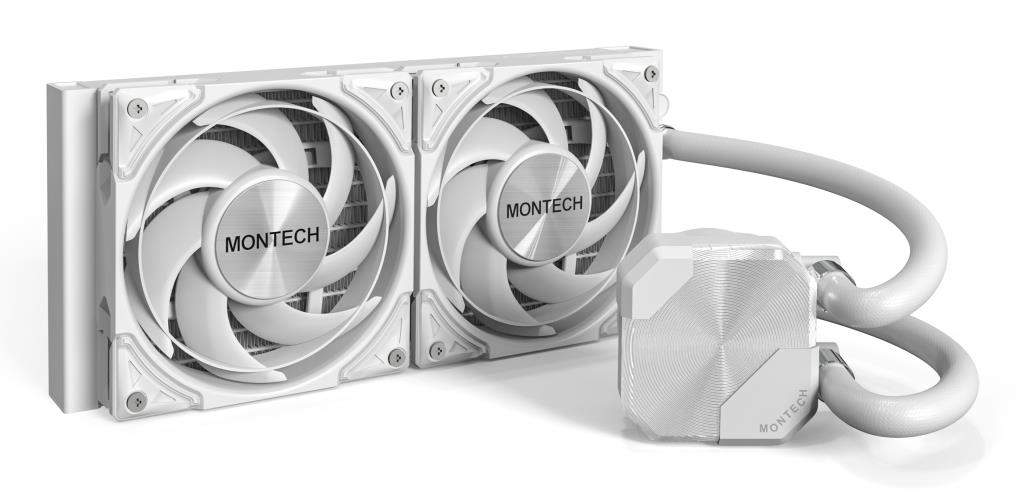 Procesoriaus aušintuvas multi-socket baltas Montech Hyperflow Silent 240