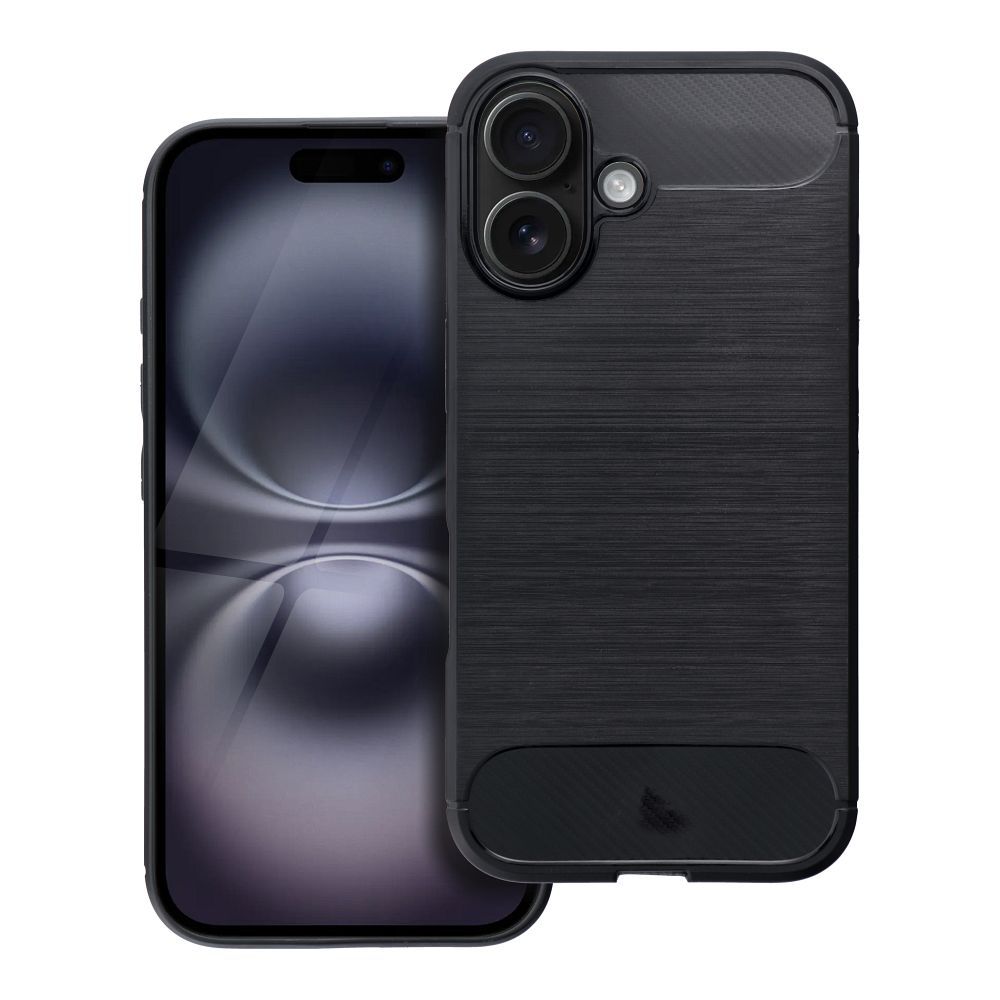 CARBON dėklas telefonui IPHONE 16 juodas