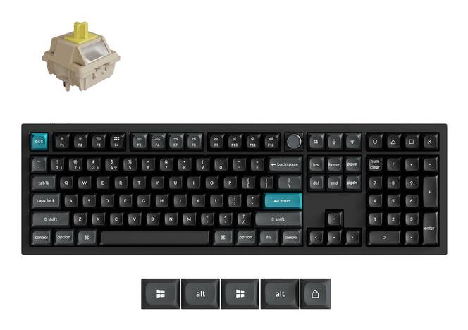 Belaidė klaviatūra KEYCHRON Q6 Ultra Black Q6U-M4
