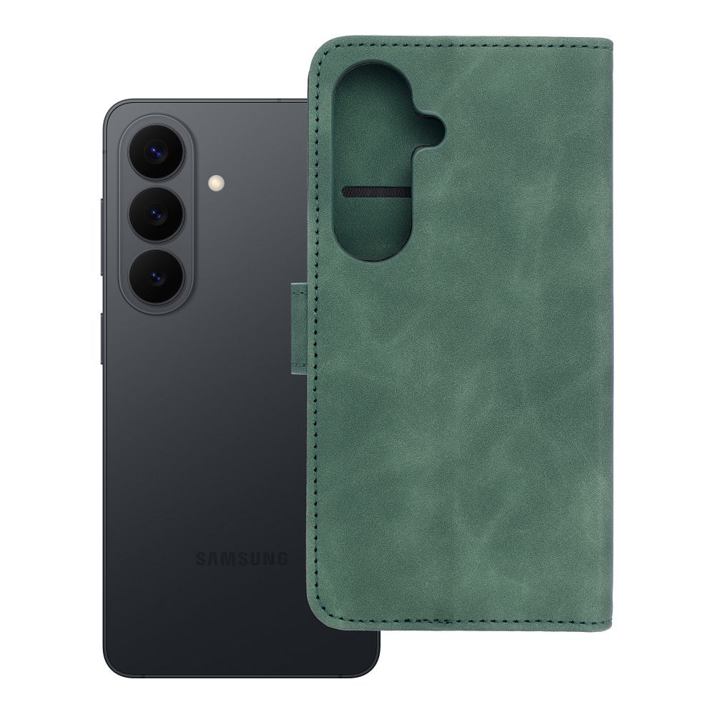 TENDER knyginis dėklas telefonui SAMSUNG S26 žalias