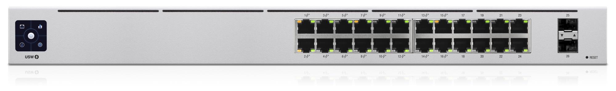Komutatorius Ubiquiti USW-24-PoE L2 16x PoE+ 95W