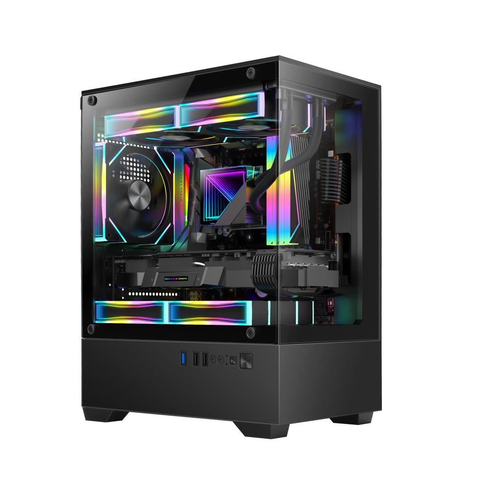 Kompiuterio korpusas Golden Tiger Raider SL-2 Micro-ATX Mini Tower juodas