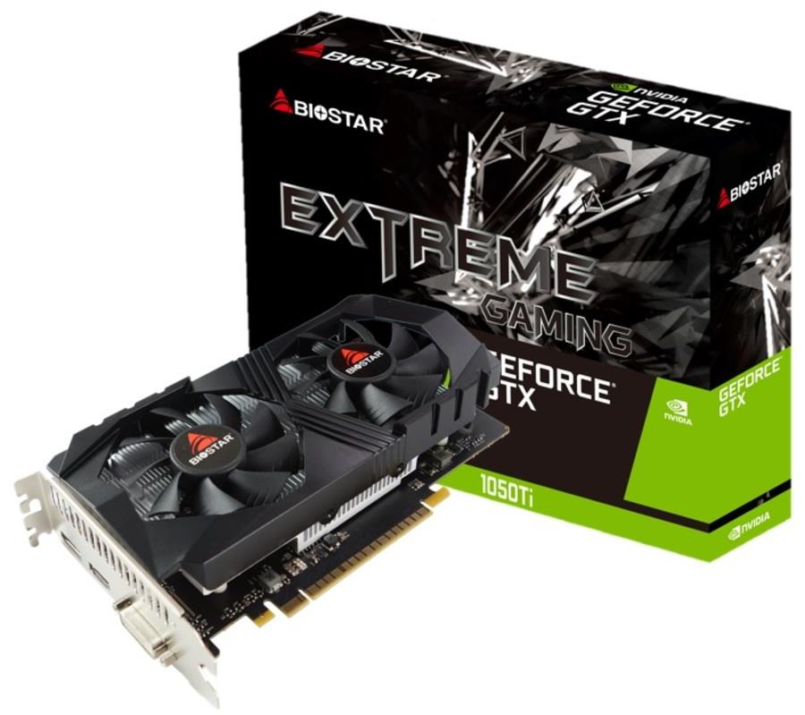 Biostar GeForce GTX1050Ti vaizdo plokštė NVIDIA GeForce GTX 1050 Ti 4 GB GDDR5