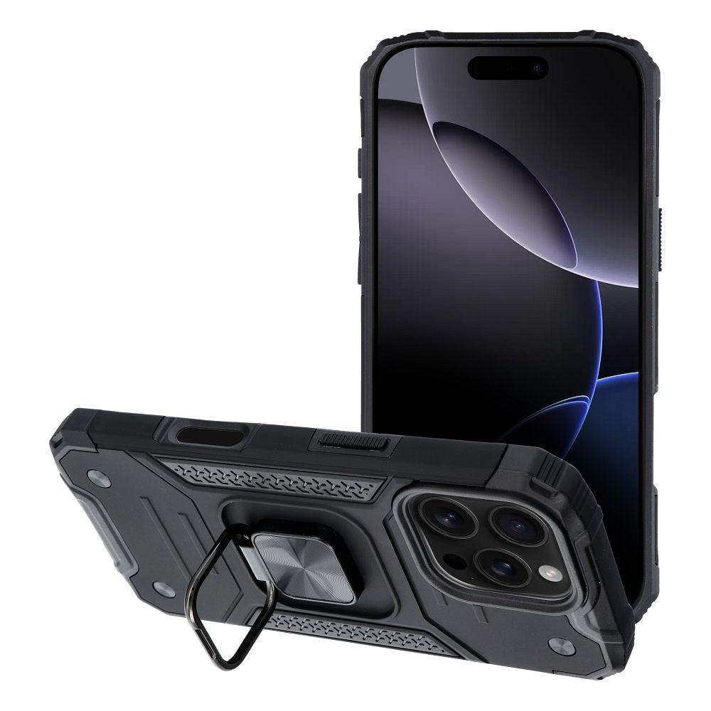 NITRO dėklas telefonui IPHONE 16 Pro juodas
