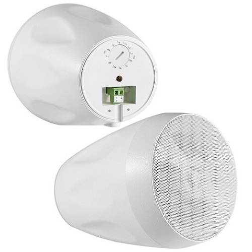 Lauko garsiakalbiai 20W, 4", 2 juostų, balti (pora)
