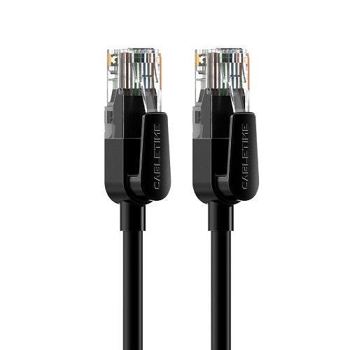Kabelis Cat6 UTP, 1m, juodas
