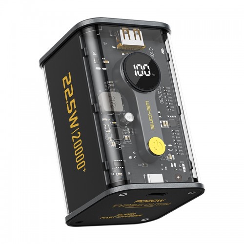 Išorinė baterija WK Design "WP-337" juodas 20000mAh (PD 20W / QC3.0 22.5W)