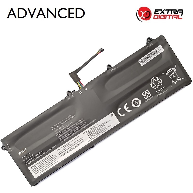 Notebook baterija, Extra Digital Advanced, LENOVO L21M4PD8, 4350mAh