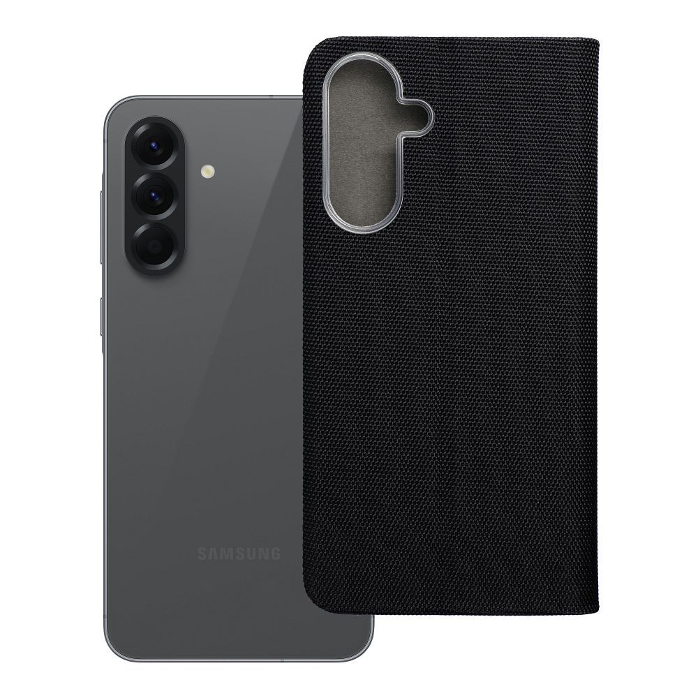 SENSITIVE knygos tipo dėklas telefonui SAMSUNG A56 5G juoda