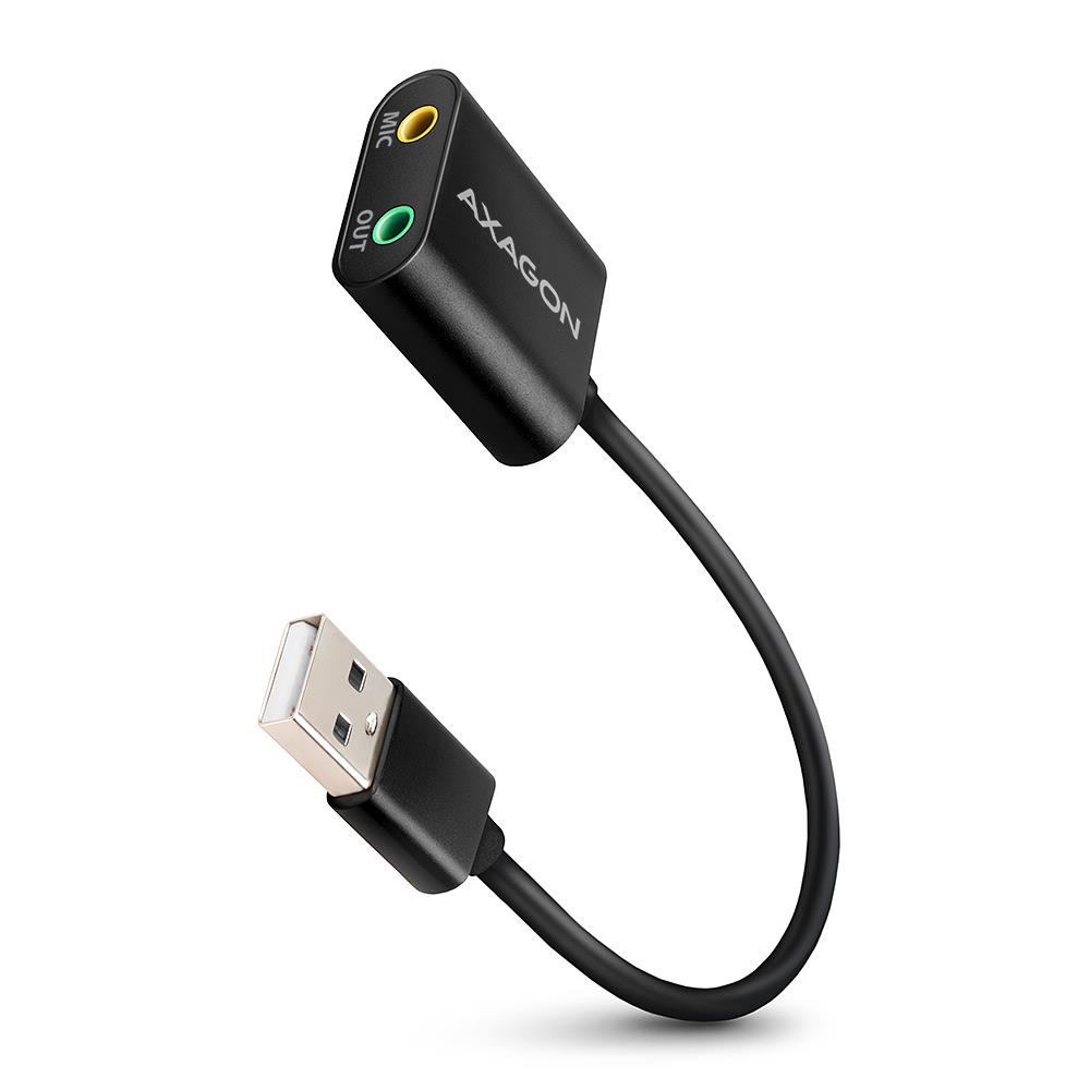 Axagon USB2.0 garso plokštė 48kHz 16bit 0.15m ADA-12