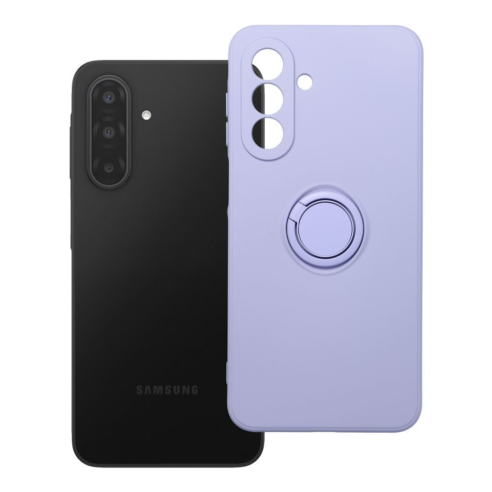 SILIKONINIS ŽIEDAS dėklas telefonui SAMSUNG A17 violetinis