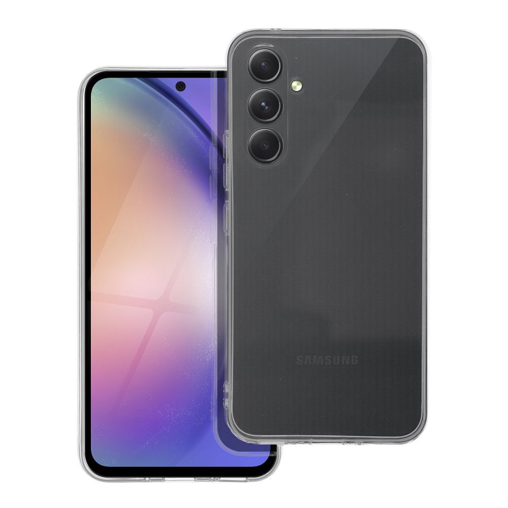 Dėklas telefonui 2 mm skaidrus skirtas SAMSUNG A54 5G (kameros apsauga)