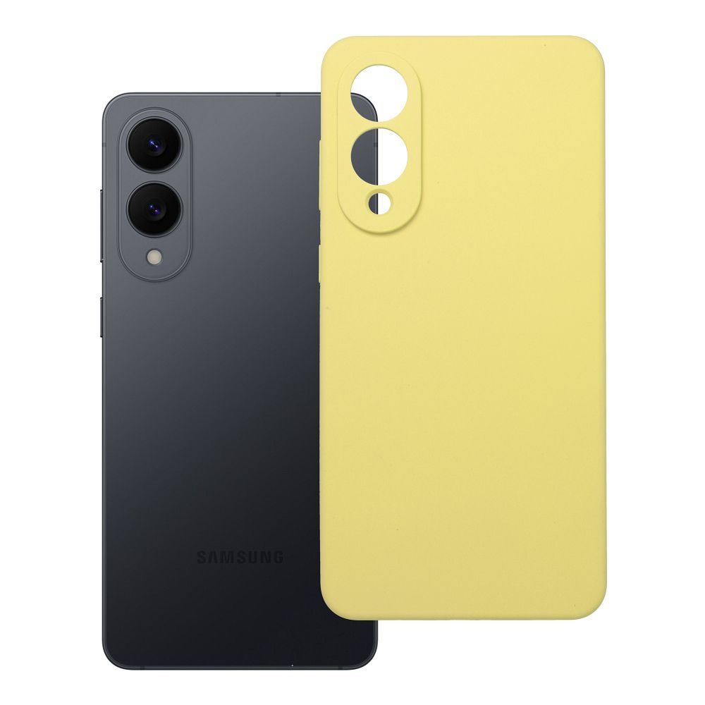 Dėklas telefonui silikoninis 2mm SAMSUNG S25 Edge citrininis
