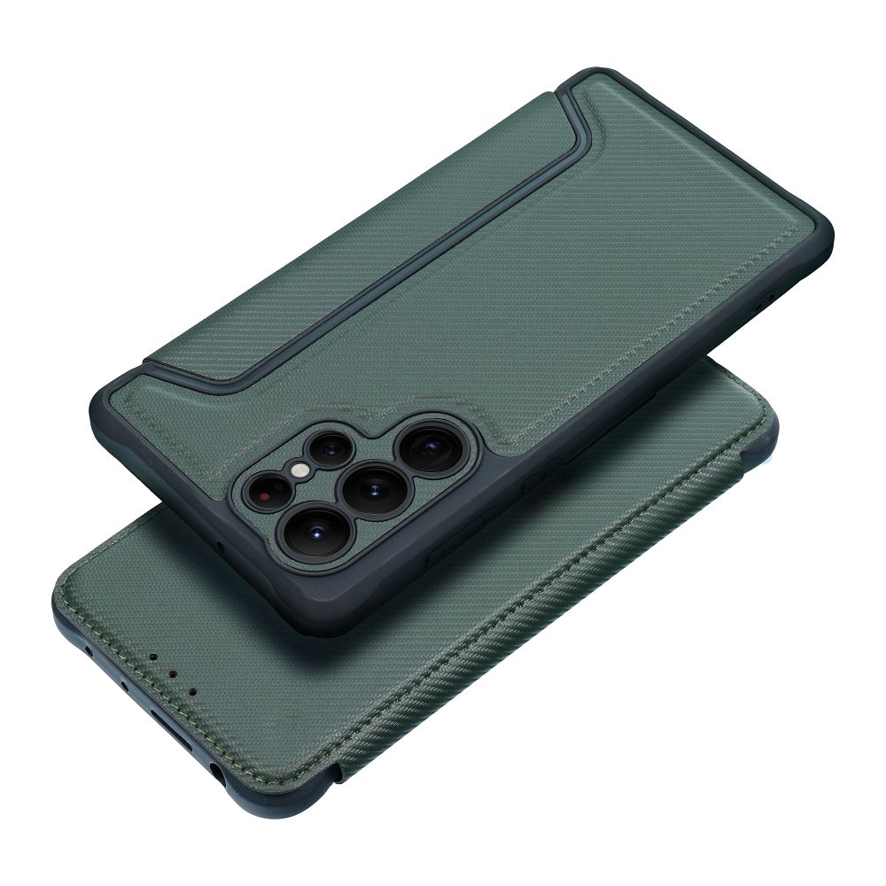 Dėklas telefonui RAZOR Book SAMSUNG A16 5G tamsiai žalias