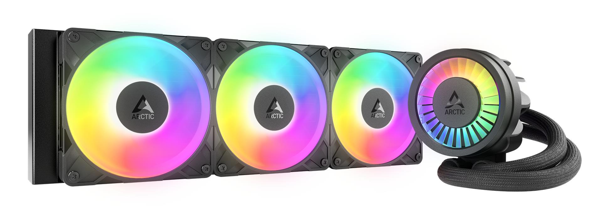 ARCTIC Liquid Freezer III Pro 360 A-RGB procesoriaus aušintuvas, juodas