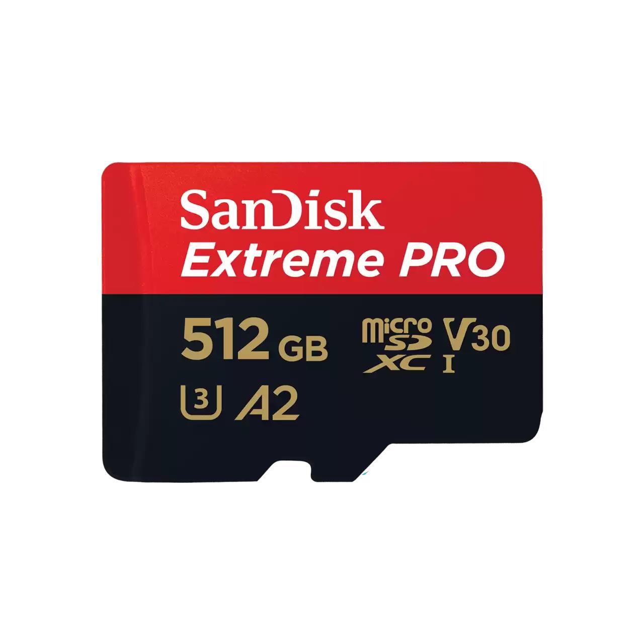 SanDisk Extreme PRO 512 GB MicroSDXC UHS-I Klasės 10