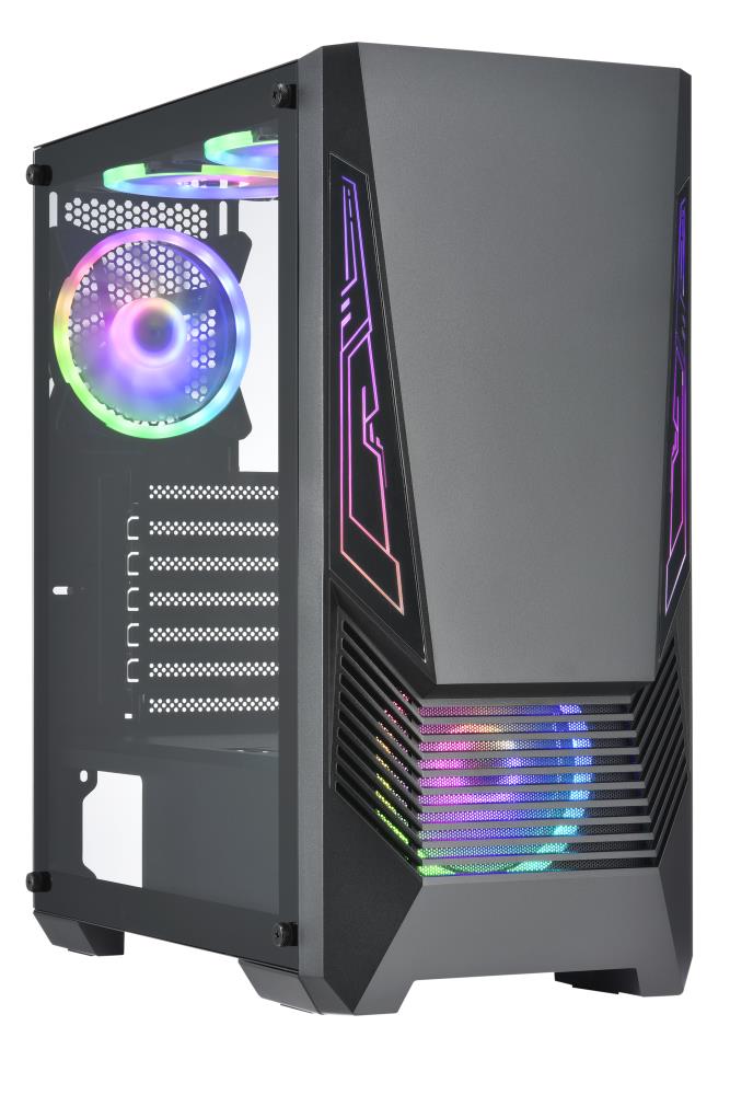 Kompiuterio korpusas Golden Tiger Buffalo M730i ATX Midi Tower juodas