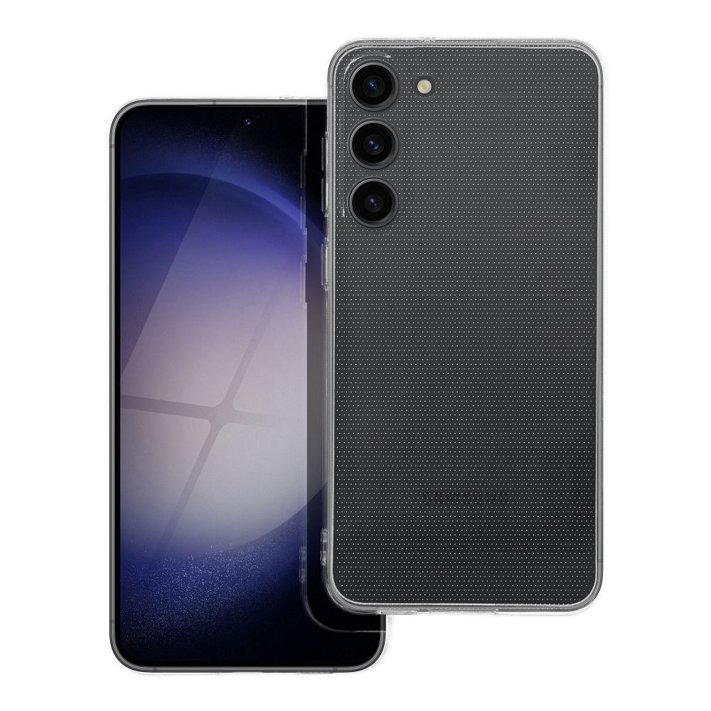 Skaidrus dėklas telefonui 2 mm SAMSUNG S23 Plus (kameros apsauga) permatomas