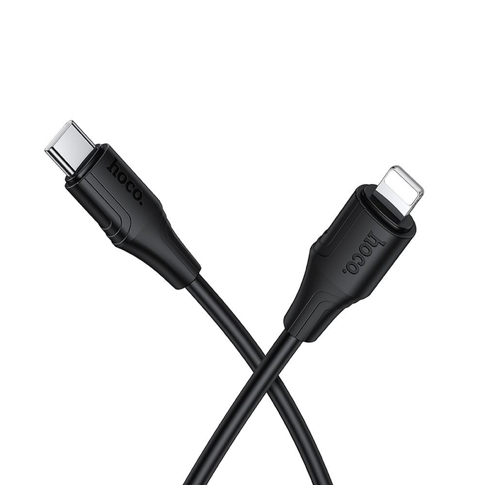 Silikoninis kabelis USB-A į Lightning HOCO 27W 1 m X124 juodas