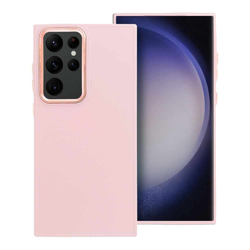 Dėklas telefonui FRAME SAMSUNG S23 Ultra pudros rožinis