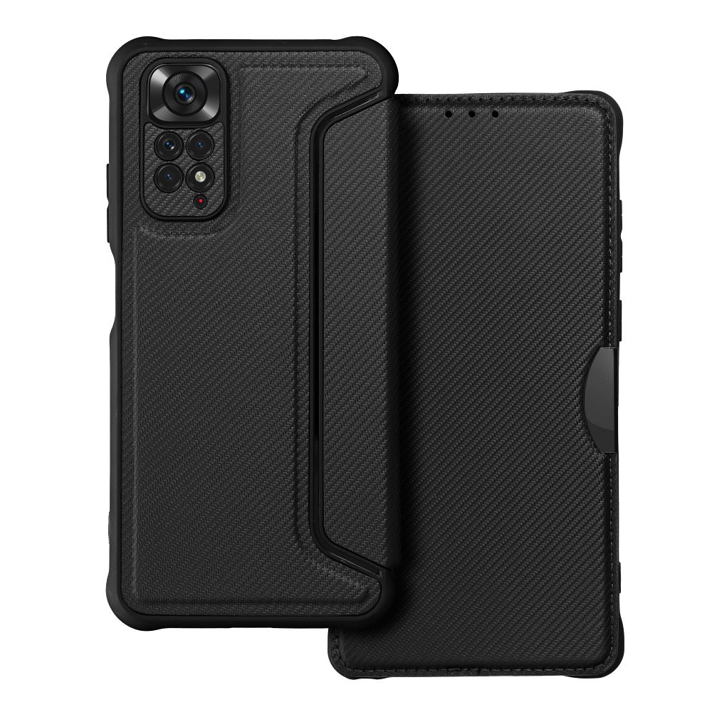 RAZOR knygos tipo dėklas telefonui XIAOMI Redmi Note 11 / 11S juodas