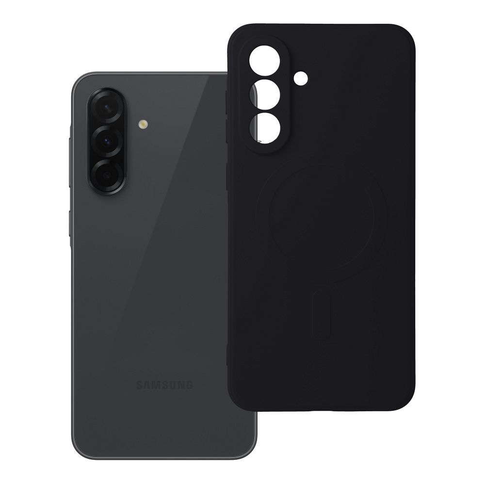 Silikoninis magnetinis dėklas, skirtas SAMSUNG A36, juodas