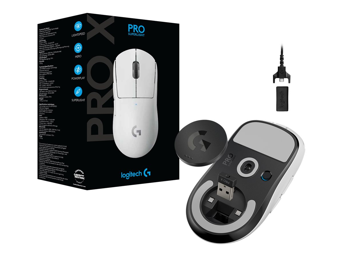 LOGI Pro X SUPERLIGHT belaidė pelė