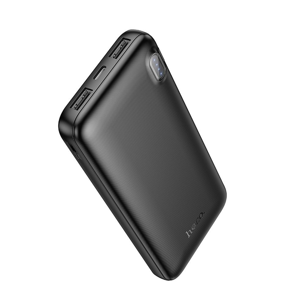 HOCO išorinė baterija 10000 mAh 2A J128 juoda