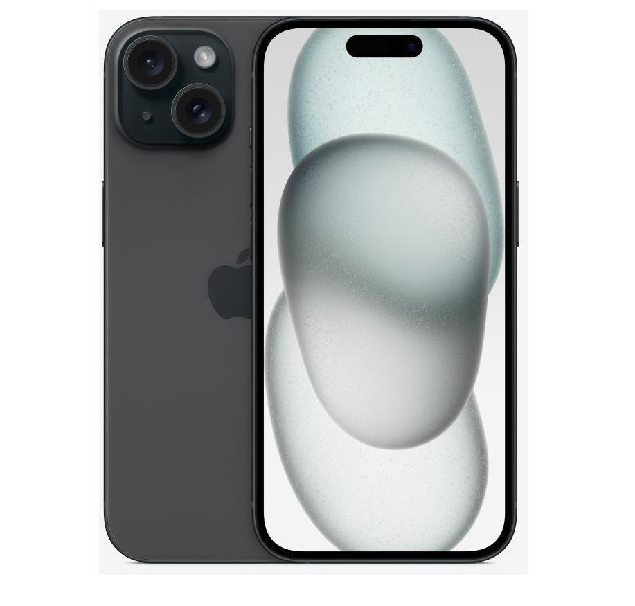 Atnaujintas iPhone 15 128GB juodas A klasė