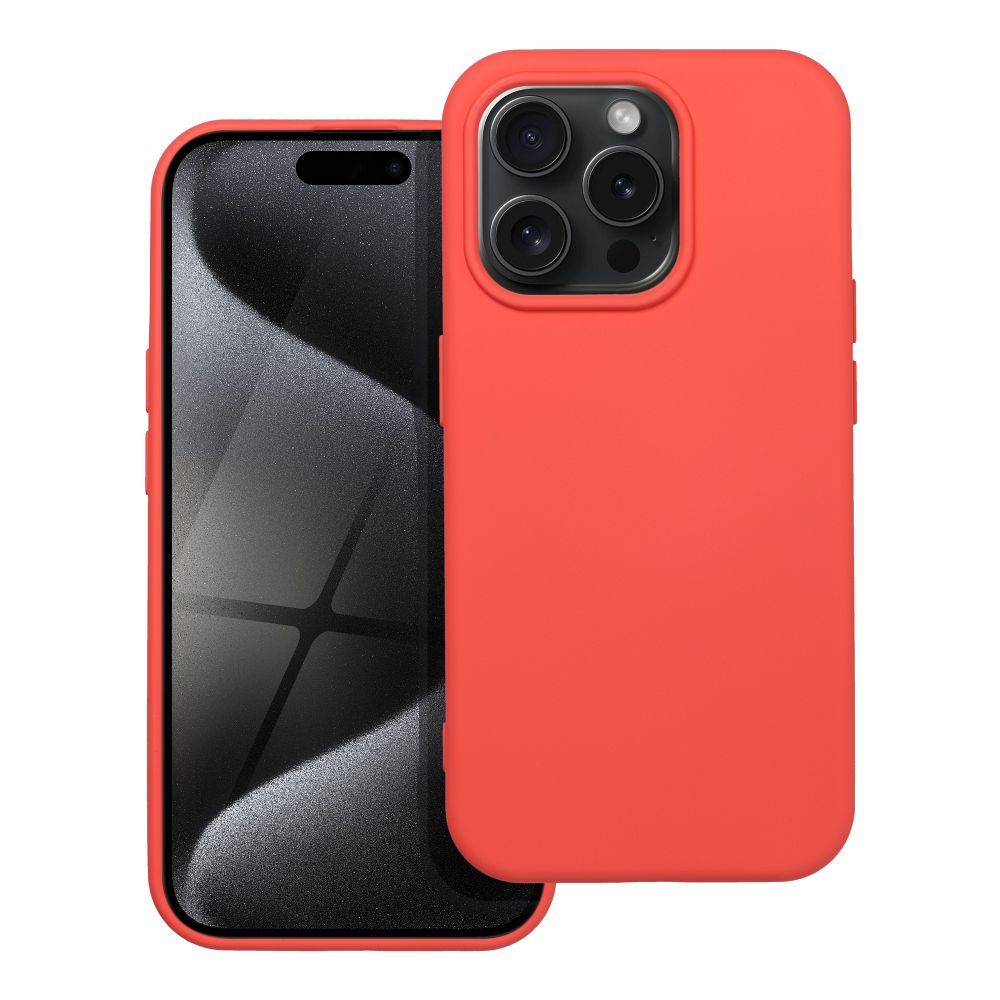 Silikoninis dėklas IPHONE 15 Pro - persikinis