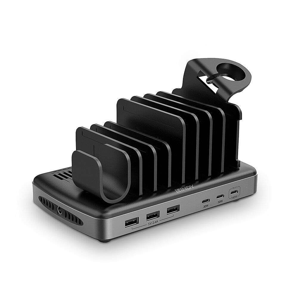 Lindy 73436 įkrovimo stotelė 160W USB 6 prievadų