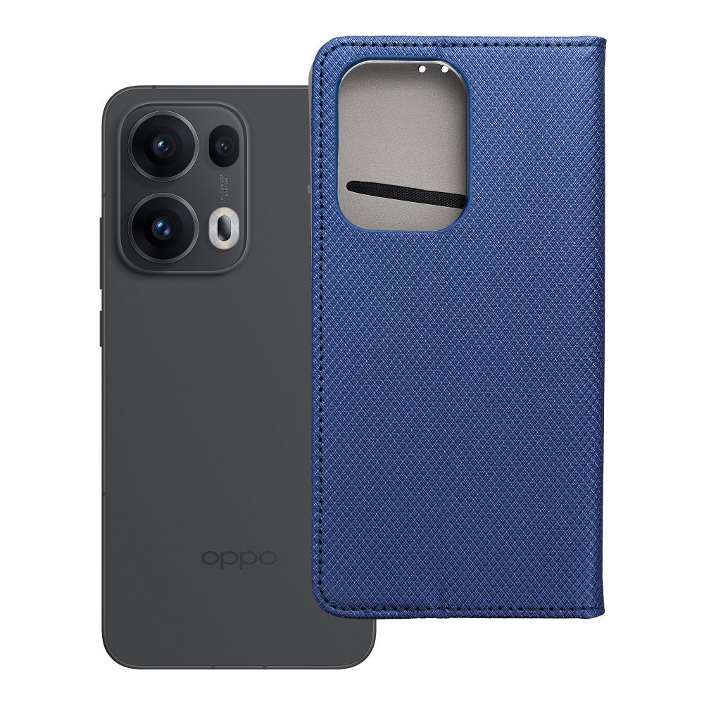 SMART CASE knygos dėklas OPPO RENO 13 PRO 5G tamsiai mėlynas
