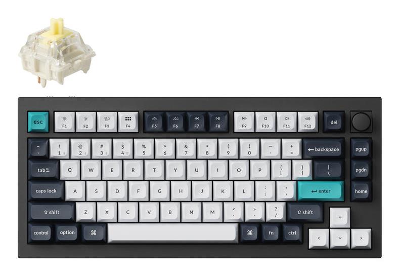 Belaidė klaviatūra KEYCHRON Q1 Max RGB Carbon Black Q1M-M4