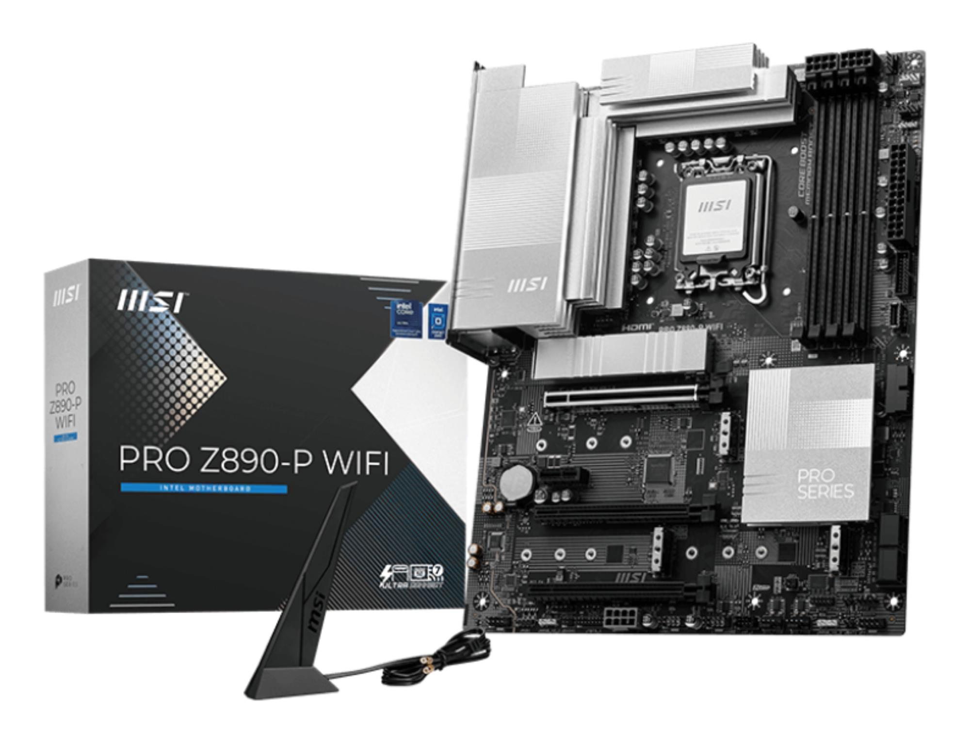 Pagrindinė plokštė MSI PRO Z890-P WiFi Intel Z890 LGA1851 ATX DDR5