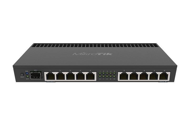 Tinklo maršrutizatorius MIKROTIK RB4011iGS+RM 10 prievadų 1000M 1xSFP+