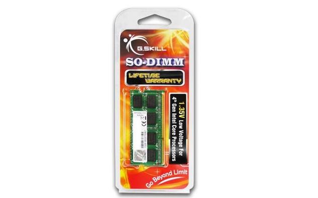 Nešiojamojo kompiuterio atmintis G.SKILL 8GB PC12800 DDR3 SO-DIMM