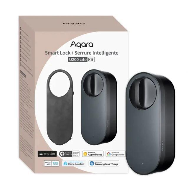 Aqara U200 Lite išmaniosios spynos rinkinys juodas