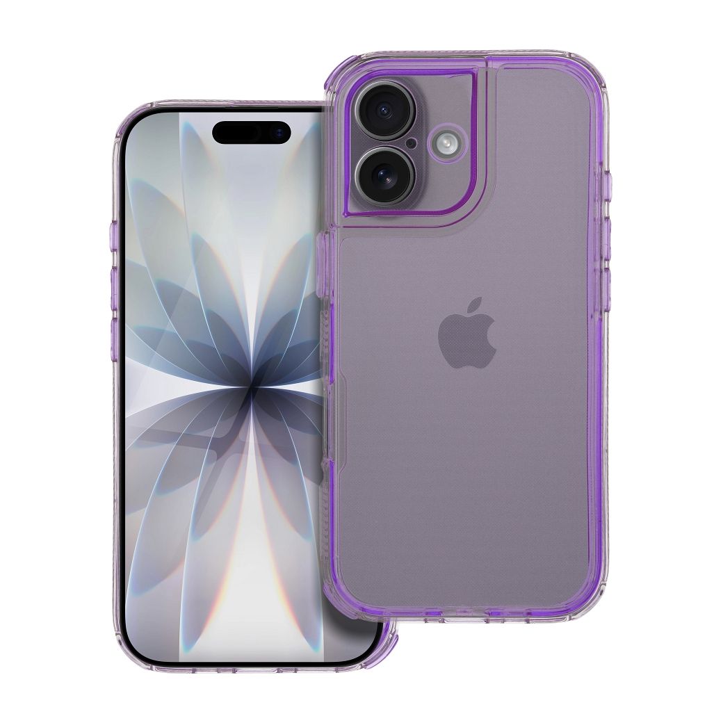MATRIX CLEAR Dėklas telefonui IPHONE 17 šviesiai violetinis