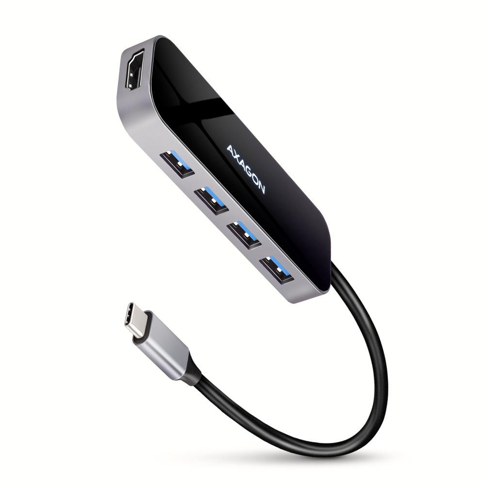 USB-C šakotuvas 6in1 0.2m HMC-6H4A Axagon