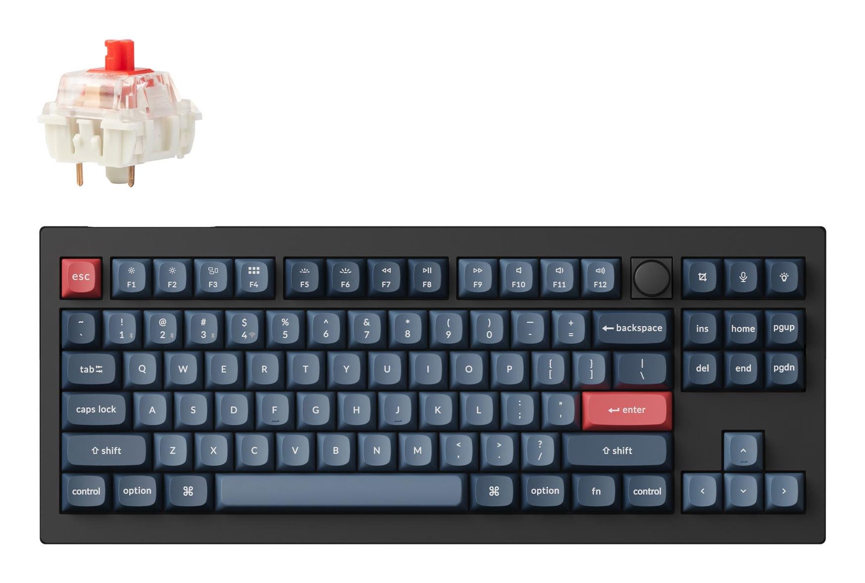 Belaidė klaviatūra KEYCHRON V3 Max RGB Carbon juoda