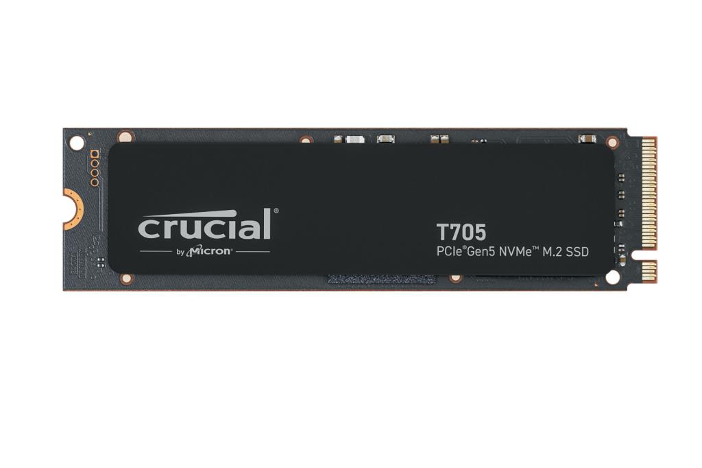 SSD diskas CRUCIAL T705 2TB M.2 PCIe Gen5 NVMe rašymo 12700 MB/s skaitymo 14500 MB/s